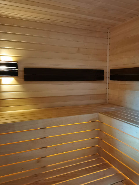 Lækker sauna til kælder i privat bolig
